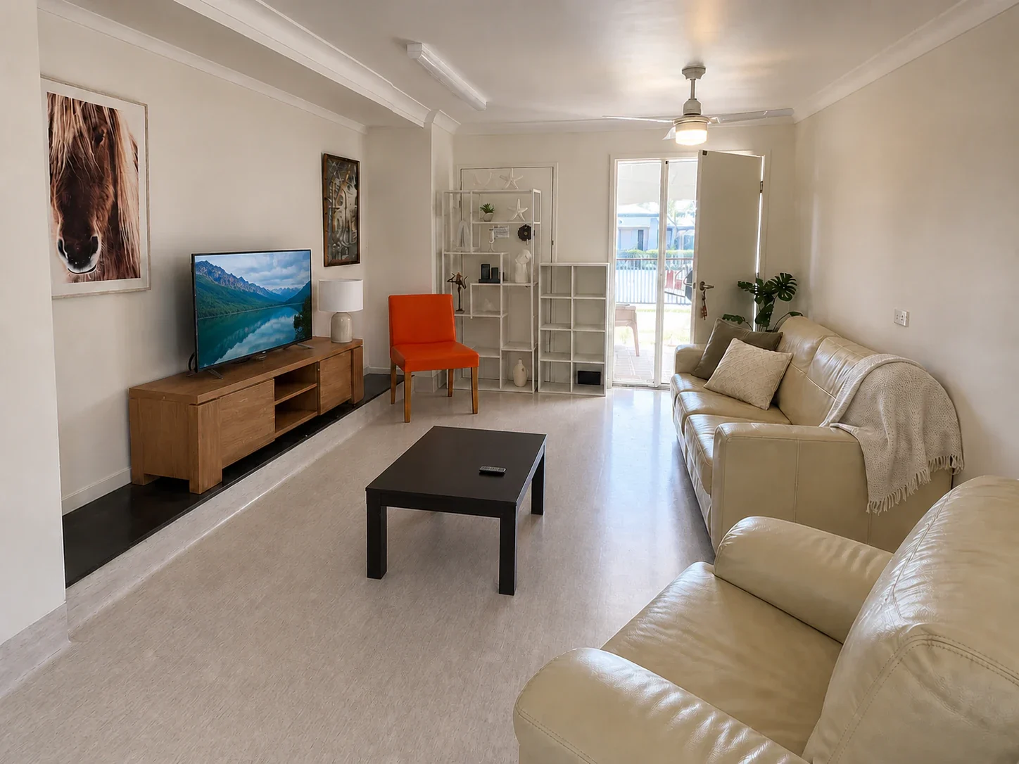 Shared living room at Mallee House