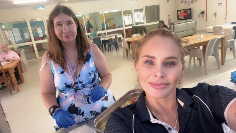 INREACH team preparing meals for Give Back Thursday